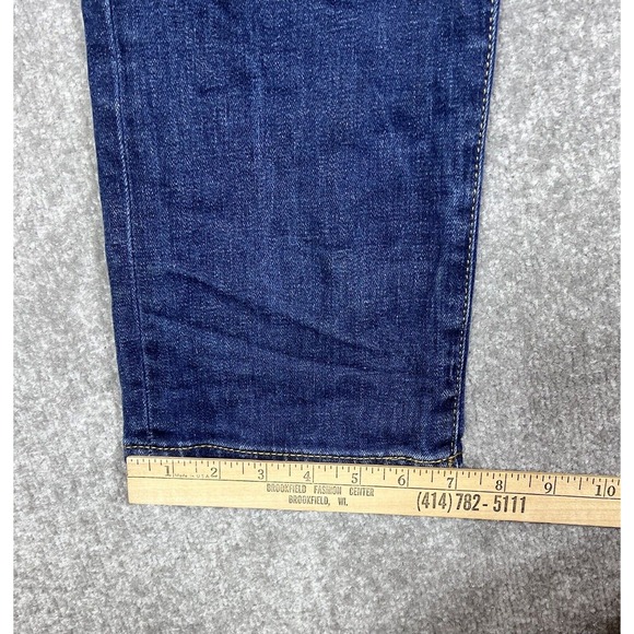 Gap Slim Straight Leg Distressed Jeans Mens Size 32x32 Stretch Blue Denim - Picture 16 of 16